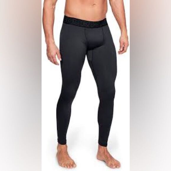 NWT Men’s Under Armour ColdGear Compression Leggings | Small | Black - Picture 1 of 7
